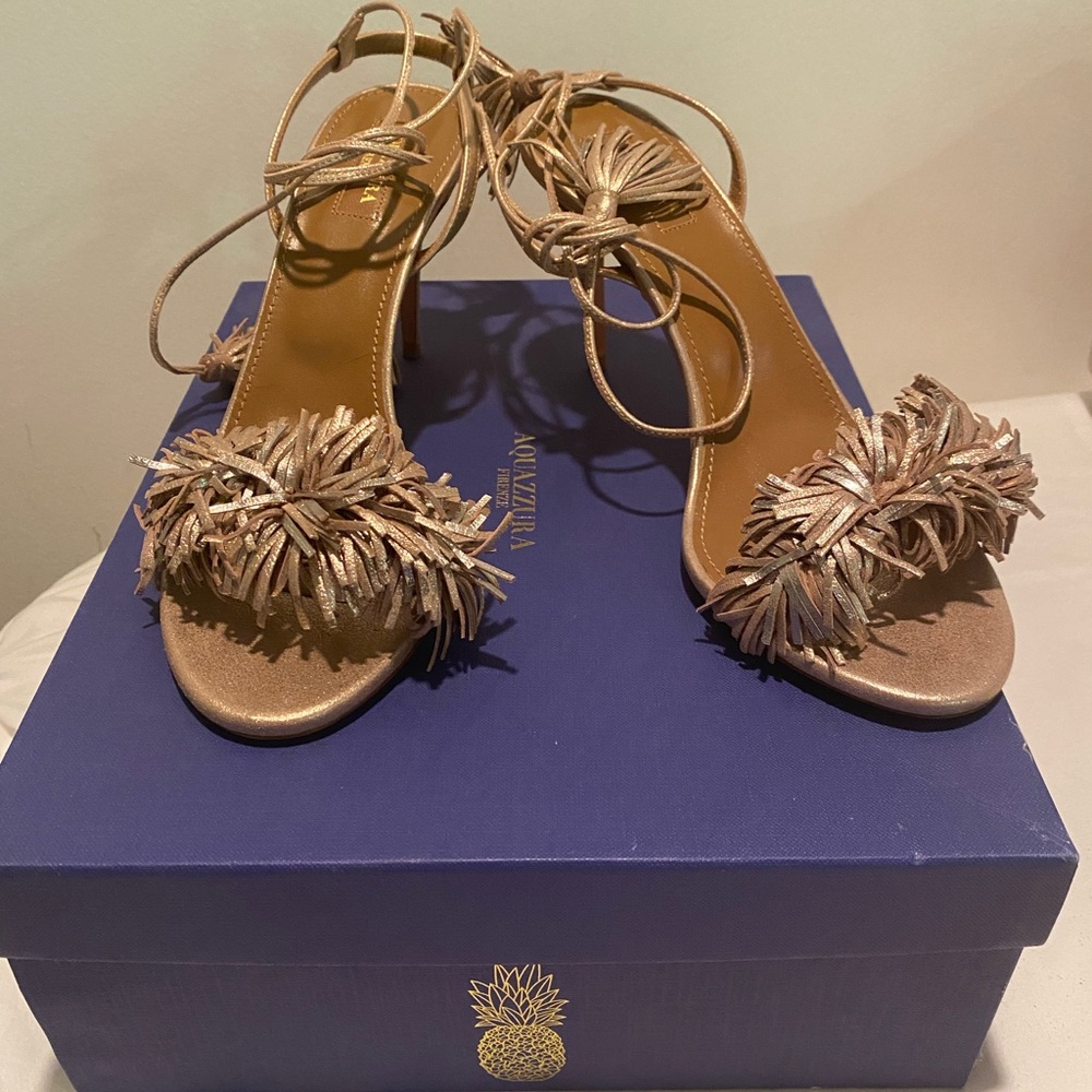 Authentic Aquazzura Wild Thing 85 39.5